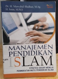 manajemen pendidikan islam